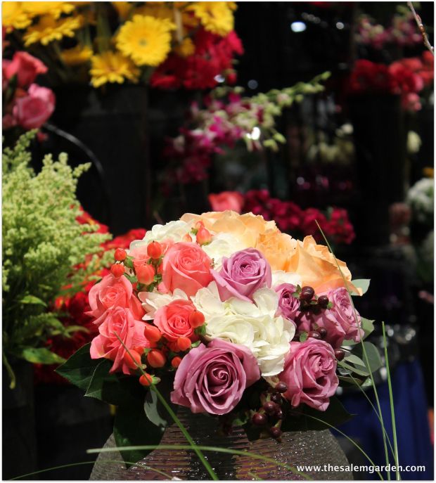 a lovely bouquet of roses